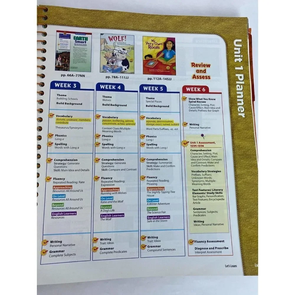 Macmillan/McGraw Hill Treasures Grade 3 Unit 1 Teacher's Edition (A Reading/...